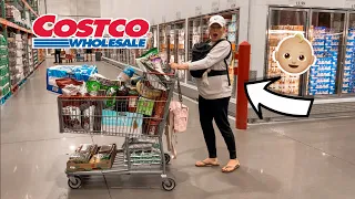 MASSIVE $700 COSTCO HAUL with my newborn baby! // come shop with me at COSTCO!!! // Rachel K