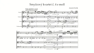 Dvořák: String Quartet No. 4 in E minor / B major, B 19 (with Score)