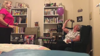 CaringForCindy Activities for People with Dementia #1 Balloon toss