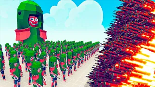 100x PICKLE RICK vs EVERY GOD - Totally Accurate Battle Simulator TABS