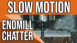 Endmill chatter at 20,000 Frames-per-Second