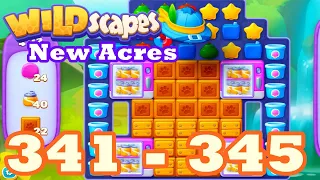 Wildscapes: New Acres Level 341 - 345 HD Gameplay | 3 match puzzle | android | 342 | 343 | 344 | IOS