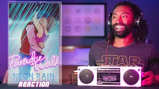 Paradise Walk - Neon Rain - REACTION • Synthwave and Chill