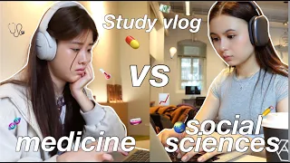 study vlog: medicine vs social science students