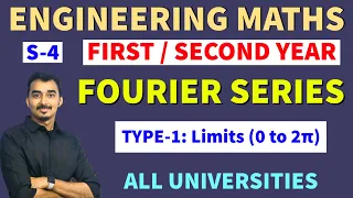FOURIER SERIES | S-4 | LIMITS 0 to 2π | TYPE-1 | ENGINEERING MATHEMATICS | SAURABH DAHIVADKAR
