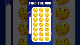 FIND THE ODD EMOJI OUT😂72 | EMOJI QUIZ #howgoodareyoureyes #emojichallenge #puzzlegame #quiz