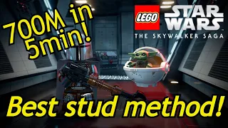 HOW TO EARN UNLIMITED STUDS IN 5 MINUTES in LEGO STAR WARS THE SKYWALKER SAGA!