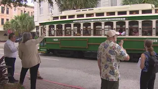 The trolleys are back in Galveston after 13 years