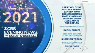 'CBS Evening News' full credits Dec. 31, 2020