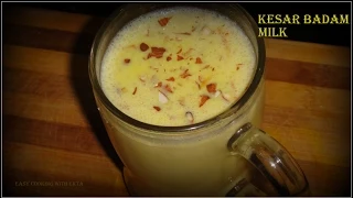 Badam Milk | Almond Saffron (Kesar) Milk , Indian Exotic Drink