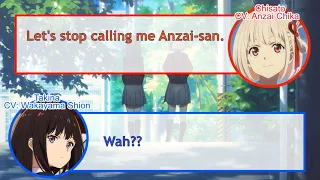 [Eng Subs] LycoReco Radio: Chika doesn't want Shion to call her Anzai-san