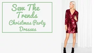 Sewing Fashion Trends || Christmas Party Dresses || The Fold Line sewing vlog