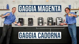 Compare Gaggia Magenta and Gaggia Cadorna Automatic Espresso Machines