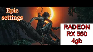 Shadow of the tomb raider Gameplay on rx 560 4gb high settings