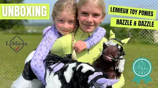 Phoebe and Florence unbox the NEW LeMieux Toy Ponies! Razzle & Dazzle!