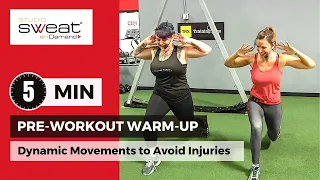 5 Minute Dynamic Stretching (PERFECT PRE-WORKOUT) | Injury Prevention Warm-Up