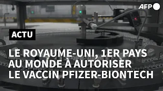 Le Royaume-Uni, premier pays au monde à approuver le vaccin de Pfizer/BioNtech | AFP