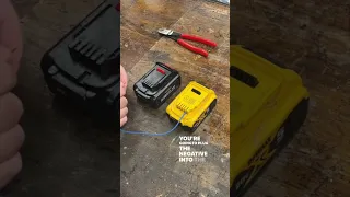 Fixing a dead battery that won’t charge #shoptips #shophacks #batteries #batteryhacks