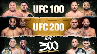 UFC 100 VS. UFC 200 VS. UFC 300: КАКОЙ ТУРНИР ЛУЧШЕ?