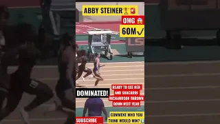 SHE WENT VIRAL AFTER THIS RUN! 😱🚨 | ABBY STEINER | 60M | #shorts #sports #abbysteiner #shacarri