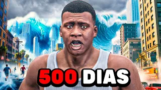 SOBREVIVÍ 500 DÍAS a un TSUNAMI en GTA 5 (Película)