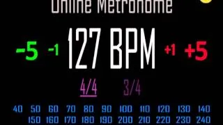 Metronomo Online - Online Metronome - 127 BPM 4/4