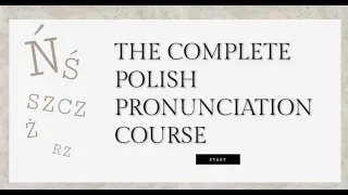 Polish pronunciation course: lesson 2