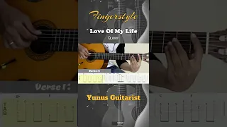 LOVE OF MY LIFE - Queen - Fingerstyle Guitar TAB. Link full video on comment