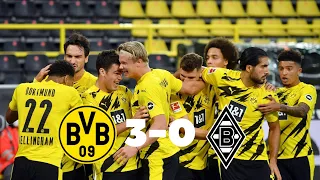 Borussia Dortmund vs Monchengladbach 3-0 | Erling Haaland & Giovanni Reyna Win It For Dortmund