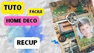 COMMENT EMBELLIR SES PHOTOS  IDEE ORIGINALE FACILE AVEC DE LA RECUP un  JOLI HOME DECO