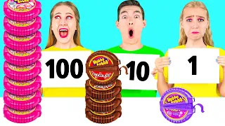 100 खाद्य परतें चुनौती #19 RaPaPa Challenge