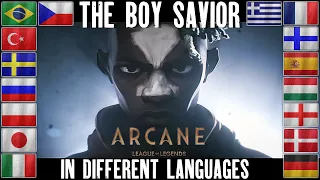ARCANE League of Legends. The Boy Savior in Different Languages. Jinx vs Ekko