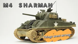 Tamiya 1/35 WWII US Army M4 Sherman Medium Tank Millitary Plastic Scale Model Full Build No.190