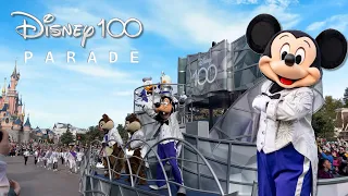 [4K] Disney 100th Anniversary Cavalcade - Disneyland Paris 2023