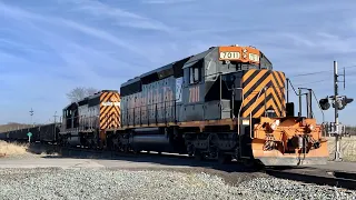 RR Diamonds, Girl Runs From Wheeling & Lake Erie Railway Train, 5 CSX Trains In Greenwich Ohio