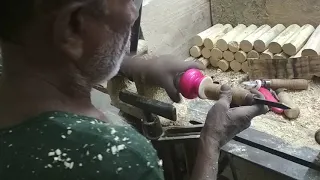 Wooden toy making at Chennapatnam, Banglore