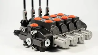 SD8 80LPM manual control hydraulic sectional control valves