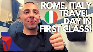 DELTA ONE ON THE AIRBUS 330 | FIRST CLASS TO ITALY
