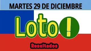 Resultado del del sorteo de Loto del martes 29 de Diciembre de 2020