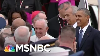 Pope Francis Greeted By President Obama, First Lady | Morning Joe | MSNBC