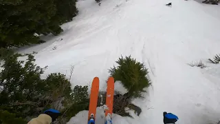 Skiing BIG GAP JUMPS on Closing Day at Stevens Pass, 5-1-2022