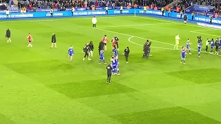 Leicester vs Southampton 2024 championship - City celebrating 5-0 win