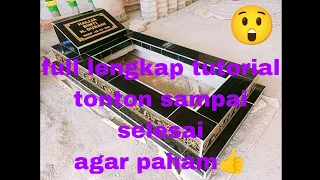 tutorial full cara membuat kijing makam, dari awal sampai selesai