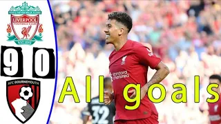 Liverpool vs Bournemouth (9-0)HD |All Goals |(27/o8/2022)| Full match Highlights