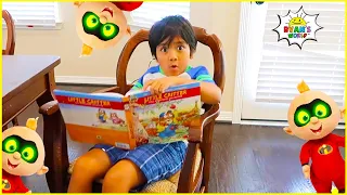 Ryan babysits Jack Jack Pretend Play with 1 hour compilation for kids!