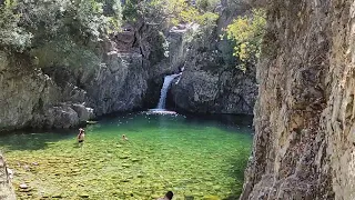 2η βάθρα Φονιά Σαμοθράκη - Arriving at 2nd Fonias Waterfall Samothrace