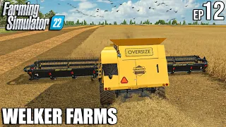 OATS Harvest OPERATION with OVERSIZE Twin Screw + a NEW FIELD | Welker Farms | Farming Simulator 22