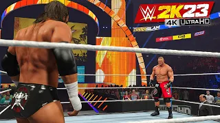 WWE 2K23 Brock Lesnar vs Triple H