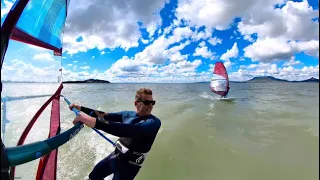 Windsurf session @ Fonyódliget; TABOU Rocket vs. Rocket Plus; NEILPRYDE Ryde vs. V8, insta360 One x2