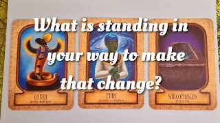 ✨️ What is standing in your way to make that change? ✨️ pick a card tarot ✨️ timeless ✨️